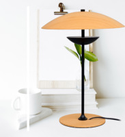 Vente en gros style rétro décoration artistique abat-jour parapluie créatif prise ca lampe de table LED pour lampe de chevet
