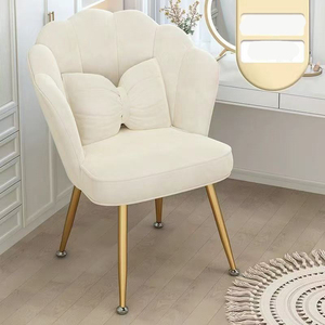 <span class=keywords><strong>Fauteuil</strong></span> moderne en <span class=keywords><strong>velours</strong></span> confortable avec pieds en métal, idéal pour l'extérieur, la chambre, l'hôtel, le salon, la salle à manger, la villa - Product Image 4