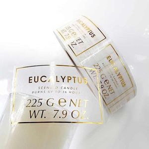 Rouleau d'autocollants en vinyle ronds personnalisés et imperméables – Étiquettes pour produits alimentaires avec impression de logo en feuille d'or et code QR - Product Image 3