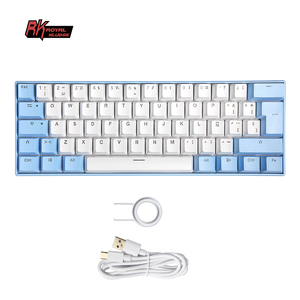 Bàn Phím Cơ Chơi Game Trong Mờ Rgb Bán Chạy Bàn Phím Cơ Pc Rgb Tùy Chỉnh Mini Ngôn Ngữ Tây Ban Nha Teclado 60% Màu Xanh Dương - Product Image 6