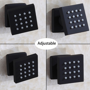 Cabezal de Ducha Moderno Empotrado de Latón con Rociador Lateral Presurizado, Función de Masaje, Montado en la Pared, para Baño, Hotel y Hogar - Product Image 1