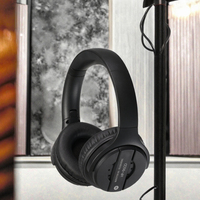 IPX-3 Over-ear profesional 50mm kustom Logo headphone Monitor DJ Disco senyap Studio perekam Antarmuka 3.5mm tahan air