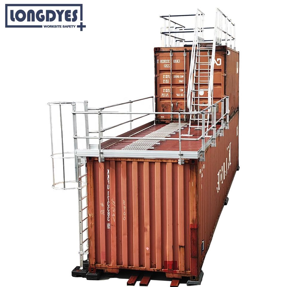 Container Fall Protection System - Horizontal Lifeline & Vertical ...