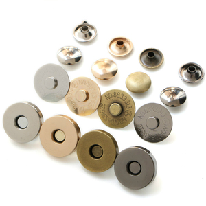Bolso redondo de metal 18mm 14mm remache botón magnético tipo broche - Product Image 1