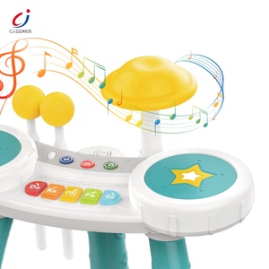 Chengji tambour jouet infantile éducation précoce instrument de musique électronique <span class=keywords><strong>jazz</strong></span> batterie <span class=keywords><strong>piano</strong></span> multifonctionnel enfants en plastique batterie ensemble jouet - Product Image 3