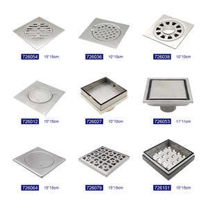 אביזרי אמבטיה ניקוז רצפתי מרובע עם בורג רשת נירוסטה קבועה ניקוז רצפתי למקלחת במרפסת - Product Image 6