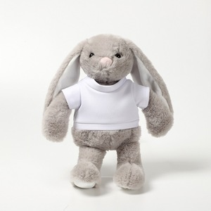 Simpatico Peluche Coniglietto Calmante con Maglietta - Morbido Coniglio Imbottito con <span class=keywords><strong>Vestiti</strong></span>, Compagno di Comfort per Bambini - Product Image 5
