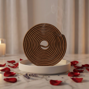 Aroma Premium Soft Floral Scented Cypress Wood Incense Coils Long-Lasting Fragrance for Positive Energy Relaxation Eco-Friendly - Product Image 3