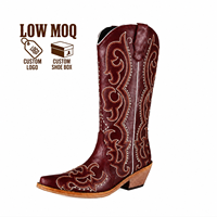 Boîte à chaussures personnalisée CHENO avec logo, bottes de cowgirl western pour femmes, chaussures western de marque
