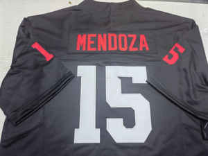 Футболка для американского футбола в стиле Индиана, с вышивкой, больших размеров (до 6XL), с именем Фернандо Мендоза, высочайшего качества. - Product Image 6