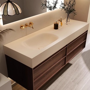 <span class=keywords><strong>Mobile</strong></span> da <span class=keywords><strong>Bagno</strong></span> di Lusso Impermeabile Sospeso in Acciaio Inox <span class=keywords><strong>con</strong></span> Lavabo Singolo e Specchio Smart Nuovi Mobili da <span class=keywords><strong>Bagno</strong></span> - Product Image 3