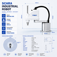 Robot Industrial SCARA FOBOT de 4 Ejes, Carga Útil de 10 kg, 500 mm, Robot de Clasificación Rápida para Ensamblaje de Precisión, Integración de Sistemas SI