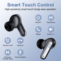 Casque sans fil, écouteurs TWS à réduction de bruit, écouteurs et casque en vente flash, écouteurs de jeu ANC intra-auriculaires