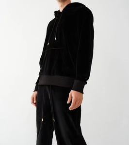 Vendita calda di ricamo Tech felpe con cappuccio Anime felpe con cappuccio <span class=keywords><strong>da</strong></span> uomo personalizzate piena stampa e pantaloncini - Product Image 2