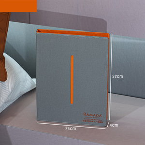 Fournitures d'équipements en cuir d'hôtel de luxe-Ensemble en cuir PU personnalisé avec porte-savon Guide de service - Product Image 2