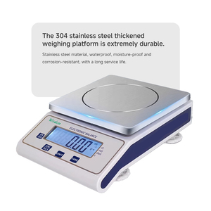 WISDOM timbangan Lab Digital presisi, EB-W-313 Square Pan elektronik keseimbangan analisis 0.01g Akurasi - Product Image 3