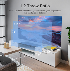 Oem 4K 3D DLP LED ánh sáng thông minh rạp hát tại nhà di động HD chiếu với 1080P tự động lấy nét ống kính Laser tương thích chúng tôi iOS/<span class=keywords><strong>Android</strong></span> 0.5kg - Product Image 3