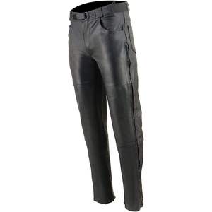 2025 cuir hommes noir moto sur pantalon SH1150 avec poches Style Jean Auto Racing Wear - Product Image 1