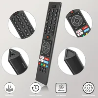 RC43137P pour Celcus Luxor Polaroid Finlux TV Remote Control avec PrimeVideo NETFlIX et YouTube Buttons