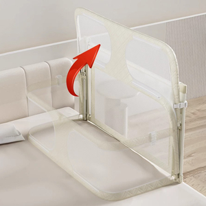 Chất Lượng Cao Thêm Cao Công Cụ Miễn Phí Cài Đặt Có Thể Gập Lại Toddler Mùa Thu Phòng Chống Ngủ An Toàn 2 Trong 2 Bé Giường Cũi Giường Bảo Vệ Đường Sắt - Product Image 5