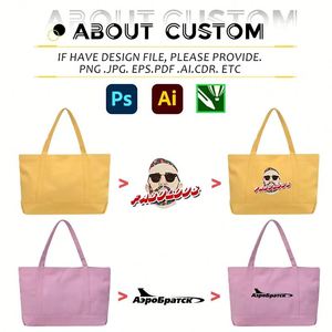 Bolsas de Lona Promocionales Reutilizables, Bolsas de Compras Personalizadas con Serigrafía, Bolsa de Hombro de Gran Capacidad para Mujer - Product Image 3