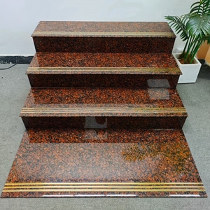 Azulejos de Escalera de Lujo de 1200x470 mm, Nuevo Diseño en Negro Dorado Oscuro con Líneas Doradas para Escaleras de Villas y Hoteles - Product Image 6
