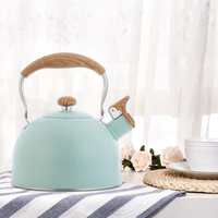 Bouilloire à thé sifflante en acier inoxydable 304 de haute qualité 2.5L avec fonctionnalités numériques et ensemble d'ustensiles de couvercle essentiel