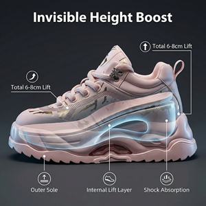 Sneakers Chunky en Cuir Véritable pour Hommes Yearning, Design Populaire Alliant Styles Rétro et Contemporains, Cuir Premium (1-3cm) - Product Image 5