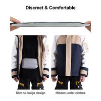 YOUK Ceinture porte-monnaie RFID, portefeuille de voyage antivol, pochette discrète ultra-fine pour passeport, organisateur sous-vêtements pour homme