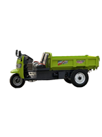 Tricycle électrique de 1,5 tonne à batterie au lithium, camion à benne hydraulique à 3 roues pour usage en usine dans une ferme