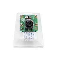 Boîtier de protection en acrylique pour carte de développement Raspberry Pi 4 avec interface USB Type-C compatible Linux