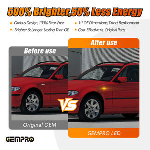 สัญญาณไฟเลี้ยวสีเหลืองอำพันสำหรับ BMW 3Series อุปกรณ์เสริมสำหรับรถยนต์ - Product Image 4