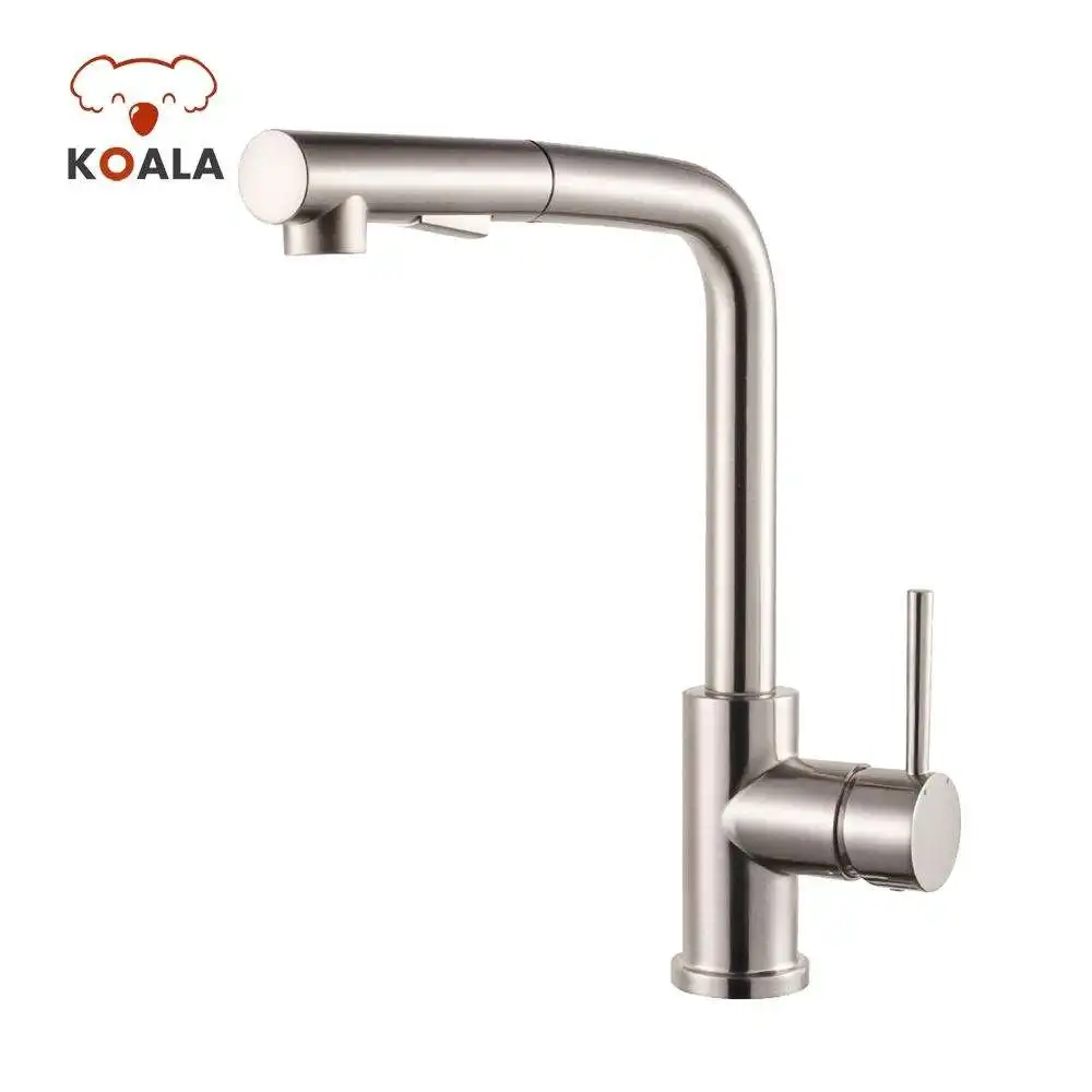 Single Knob Pullout Nozzle Wash Basin Kitchen Faucet Mixer Sink Taps