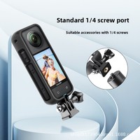 Insta360 X3 PC Accessoires Durables Portables pour Caméra Sportive Panoramique : Protection d'Objectif, Étui Miroir d'Extension, Boîtier pour Sports d'Action
