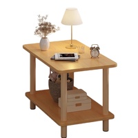 Table basse rectangulaire moderne en bois blanc pour salon, table d'appoint de chevet, prix usine abordable
