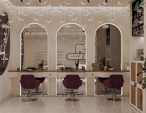 Minimalism Beauty Shop Fitting Natural Nail Salon Store Interior Design Whole Store Decoration Free Design Hair Salon Furniture - Product Image 4