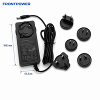 Adaptateur d'alimentation interchangeable Frontpower 12V 5A US EU UK AU PLUG alimentation 24V 2.5A adaptateur avec certificat UL CE GS UKCA SAA