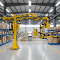 Robot de manutention pour le chargement et le déchargement de conteneurs, bras manipulateur assisté par robot