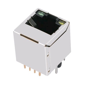 Giá Đầu Nối <span class=keywords><strong>RJ45</strong></span> Giắc Cắm PCB Cái Mô-đun Dọc RJ 45 Cổng Đơn Ethernet Với 180 Độ - Product Image 2