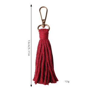 Ornements transfrontaliers, <span class=keywords><strong>porte</strong></span>-clés, pendentifs, cordes en coton artisanales, pompons, décorations de sacs, <span class=keywords><strong>porte</strong></span>-clés suspendus - Product Image 3