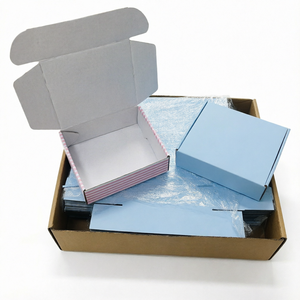 Cajas de Envío de Cartón Corrugado Rígido Morado con Impresión Personalizada en Forma de Avión para Supermercados, con Logotipo Estampado en Caliente/UV - Product Image 1