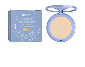 Fond de teint en poudre pressée OEM, couverture complète, contrôle de l'huile longue durée, poudre naturelle pour le visage pour une utilisation quotidienne - Product Image 1