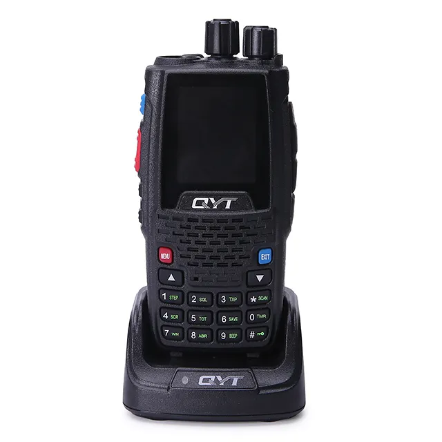 QYT KT-8R mini quad band 5W farbe bildschirm walkie talkie VHF UHF handheld waki taki