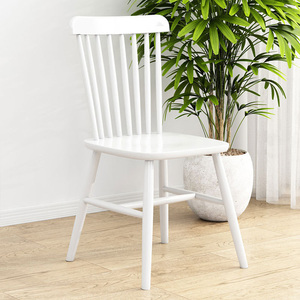 Chaises de salle à manger au design moderne, ergonomiques, avec dossier croisé, en bois massif, meubles de restaurant pour usage domestique - Product Image 2
