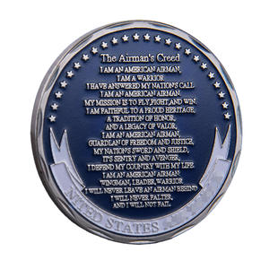 Moneda Conmemorativa de Metal Chapada en Oro, Moneda de Recuerdo con el Lema del Aviador, Moneda Coleccionable de Excelencia e Integridad - Product Image 6