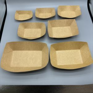 Bandeja Rectangular Desechable de Papel Kraft para Comida para Llevar, Resistente a Grasa y Fugas, para Ensaladas, Papas Fritas y Bocadillos - Product Image 4