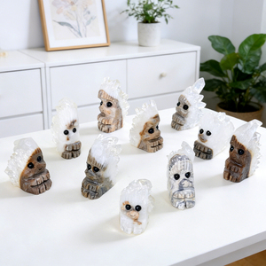 <b>Crystal</b> Mini Carvings Wholesale Semi Polished Natural <b>Crystal</b> Cluster Hedgehog for Souvenir - Product Image 1
