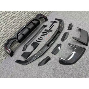 Aileron de jupe latérale de diffuseur de lèvre avant de pare-chocs automatique de haute qualité pour le Kit de carrosserie en Fiber de carbone d'<span class=keywords><strong>Audi</strong></span> Rs6 C8 <span class=keywords><strong>Abt</strong></span> - Product Image 3