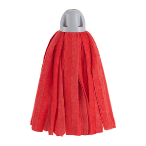 Testina di Ricambio per Mop Fregona Max Pro Red Strip con Cappuccio Grigio 08010 per Pulizia Pavimenti - Product Image 1