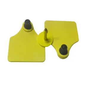 UHF Long Range Animal RFID Cow Cattle Plastic Ear Tag For Cattle With Chip Tracking Management System